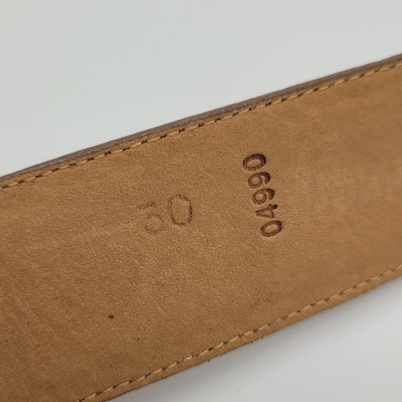 BRIGHTON | vintage 1995 90s embossed leather belt - Picture 7 of 7